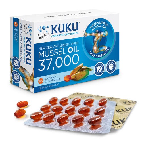 KUKU Mussel Oil 37,000  - High Strength - 45 caps