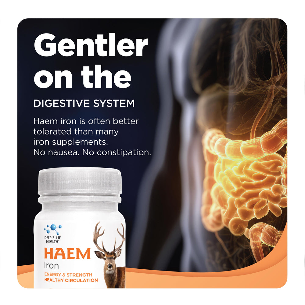 Haem Iron — naturally sourced from free-range grass-fed NZ deer