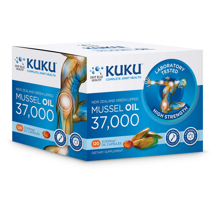 KUKU Mussel Oil 37,000  - High Strength - 120 caps