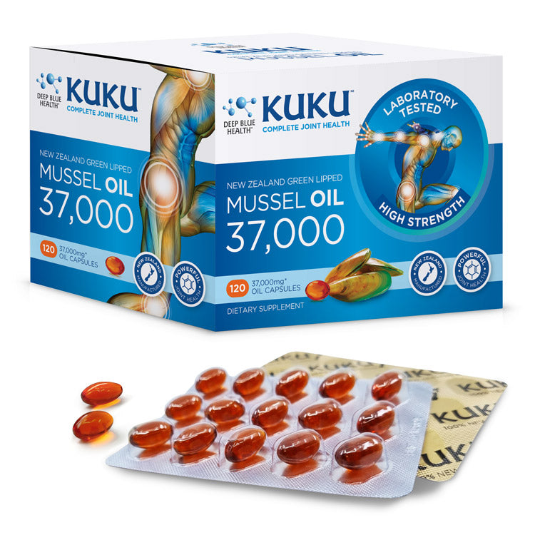 KUKU Mussel Oil 37,000  - High Strength - 120 caps