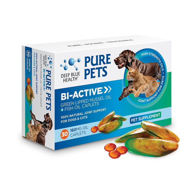 Pure Pets Bi-Active Green Lipped Mussel Oil Caplets