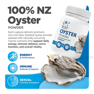 100% NZ Oyster Powder — energy, immune defence, nerve function