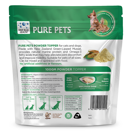 Toppers Powder Pure Pets Health Powder Topper | Natural Health NZ – Deep Blue Health NZ