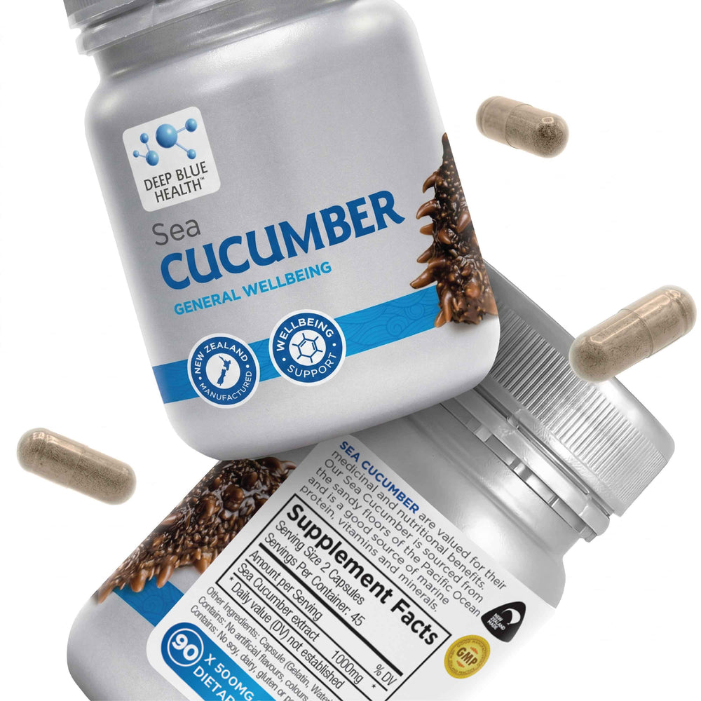 Sea Cucumber bottle and capsule product tile