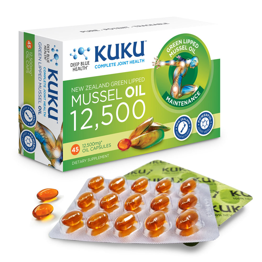 KUKU Mussel Oil 12,500 - Maintenance Strength - 45 caps