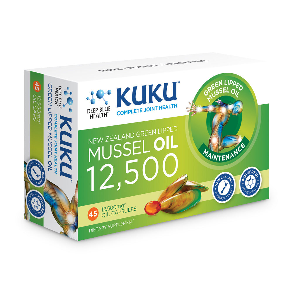 KUKU Mussel Oil 12,500 - Maintenance Strength - 45 caps